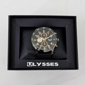 Ceas barbatesc Ulysses BETA, cu quartz si cadran din otel inoxidabil, in cutie eleganta, imprimata cu logo  5