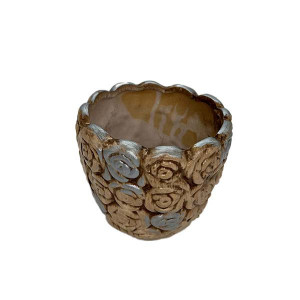 Vas din ceramica in forma rotunda