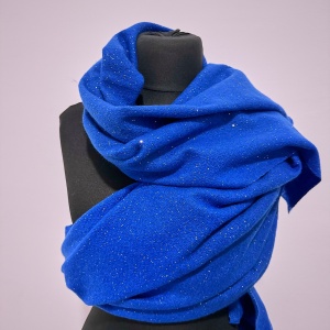 Esarfa de dama cu lurex albastru