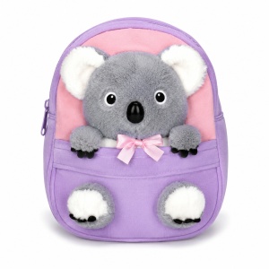 Ghiozdan copii pentru gradinita cu koala 3D din plus, 28x22x10 cm - Img 5