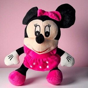 Jucarie de plus Minnie pentru copii, inaltime 35cm, roz - Img 5