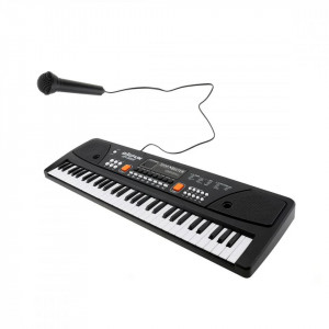 Orga Electronica cu Microfon, Echipata cu 61 de clape, pentru copii