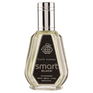 Parfum arabesc, Apa de Parfum Smart Black, Fragrance World, Barbati - 50ml