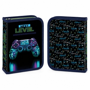 Penar neechipat Next Level Gaming, 1 fermoar, 2 extensii, negru-bleumarin