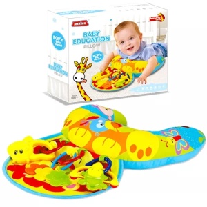 Perna de activitati pentru bebelusi, cu girafa si jucarii interactive, multicolor - Img 6