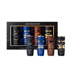 Set 4 mini parfumuri Lattafa Asad Collection, Barbati, 4×25 ml - Img 4