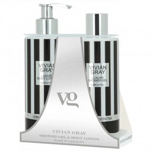 Set cadou Vivian Gray Lemon & Green Tea, Unisex, Gel de dus, 250 ml + Lotiune de corp, 250 ml - Img 2