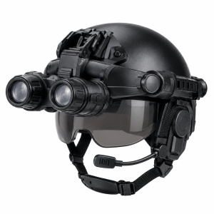 Set casca tactica pentru copii True SWAT, binoclu rabatabil, viziera, lanterna si microfon, negru, 3+ ani