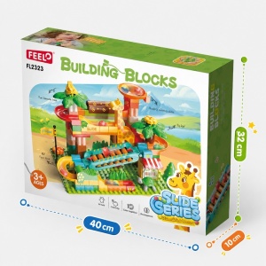 Set de constructie pentru copii, pista cu bile si xilofon, 109 piese, multicolor, 3 ani+ - Img 9