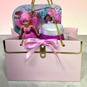 Set fete Frozen, papusa Zana cu accesorii fashion, balsam buze, spuma baie 250 ml si bratara - Img 8