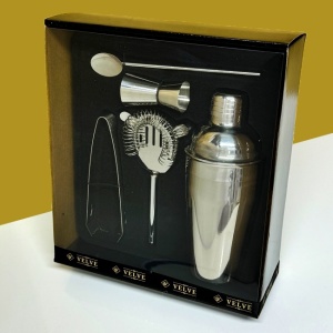 Set Mojito, cu 5 accesori pentru bauturi, Silver