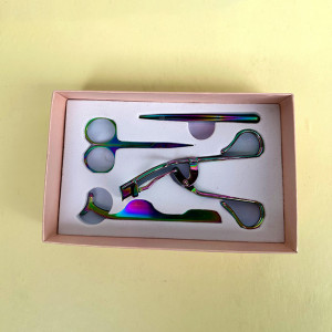 Set patru accesorii pentru stilizarea genelor si sprancenelor, Rainbow - Img 3