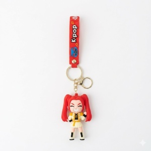 Set pentru copii Joy Box K-Pop Star, breloc figurina anime, 3 trandafiri rosii de sapun si Kinder Bueno - Img 3