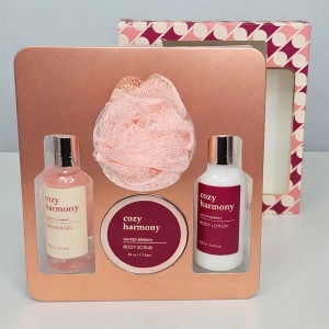 Set pentru femei, Cozy Harmony, cu gel de dus, lotiune de corp si body scrub - Img 4