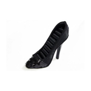 Suport Jewel Shoe, pentru bijuterii, sub forma de pantof, 17 cm, Negru