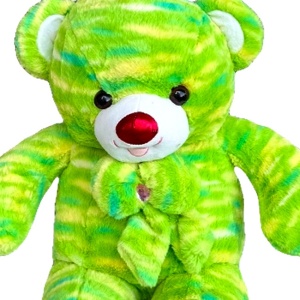 Ursulet de plus Noble, cu papion, Inaltime 74 cm, Verde