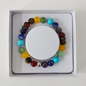 Bratara Chakra, din pietre semipretioase in cutie cadou 3