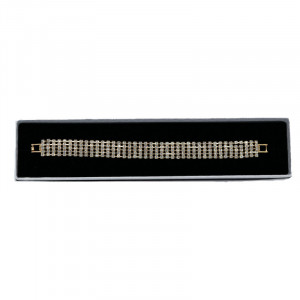 Bratara Stania eleganta, cu pietre semipretioase, pentru femei, argintiu, BS013