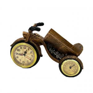 Cadou elegant, decoratiune in forma de motocicleta cu ceas si termometru, vin Rose Bottega, Pinot Grigio 750 ml