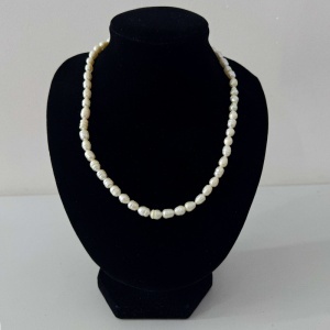 Colier Pearl Grace, din perle naturale de cultura, finisaj sidefat, in cutie eleganta, Alb unt - Img 4