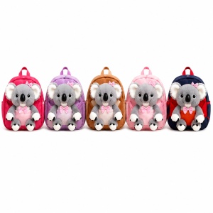Ghiozdan copii pentru gradinita cu jucarie koala 3D din plus, 28x22x10 cm - Img 10