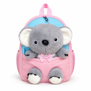 Ghiozdan copii pentru gradinita cu koala 3D din plus, 28x22x10 cm - Img 6