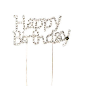 HappyBirthday, decoratiune aniversara, silver