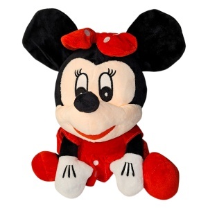 Jucarie de plus Minnie pentru copii, inaltime 35cm, rosu - Img 4