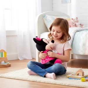 Jucarie de plus Minnie pentru copii, inaltime 35cm, roz - Img 2