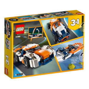 LEGO Creator 3 in 1 - Masina de curse Sunset 31089, 221 piese
