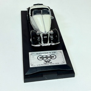 Macheta auto masina vintage Wanderer W25K Roadster 1936, model colectie scara 1:32, crem - Img 3