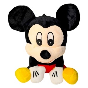 Pachet pentru copii cu jucarie de plus Mickey Mouse, Kinder Chocolate si gel de dus, in punga cadou - Img 4