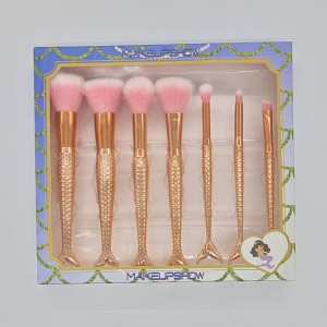 Pachet suport ceramic Girl, alb, cu set pensule incluse