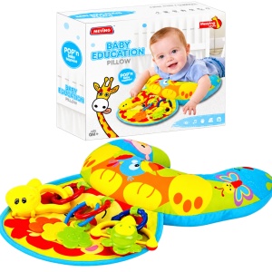 Perna de activitati pentru bebelusi, cu girafa si jucarii interactive, multicolor