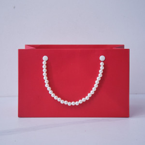 Punga pentru cadouri, in forma de poseta, 22 x 10 x 13.5 cm