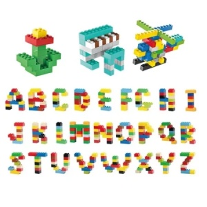 Set 1000 piese de construit colorate pentru copii 6+ ani, joc educativ creativ - Img 2