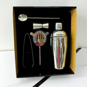 Set Mojito, cu 5 accesori pentru bauturi, Silver