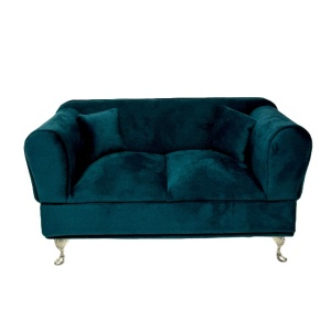 Suport bijuterii sub forma de mobilier, Canapea, Turcoaz, 24x13cm