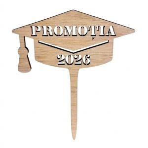 Topper Absolvire Promotia 2026, 10 x 16 cm
