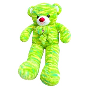 Ursulet de plus Noble, cu papion, Inaltime 74 cm, Verde