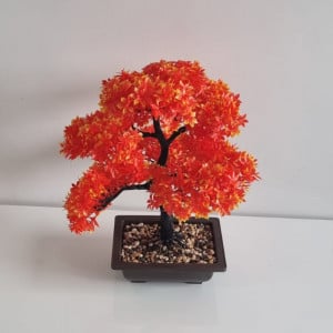Bonsai artificial in ghiveci, Autumn, 40 cm inaltime
