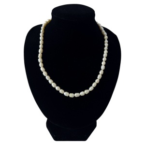 Colier Pearl Grace, din perle naturale de cultura, finisaj sidefat, in cutie eleganta, Alb unt