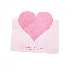 Cutie pentru accesorii "Love Wishes" cu sertar, noua trandafiri de sapun, felicitare si punga de cadou, Roz - Img 7
