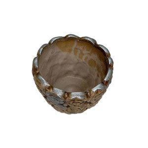 Vas din ceramica in forma rotunda