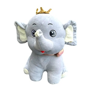 Elefant de plus Trompi, Inaltime 47 cm, Gri