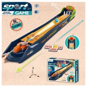 Joc bowling electronic copii cu pista 85 cm, lumini, sunete si afisaj LCD, joc interactiv premium - Img 3