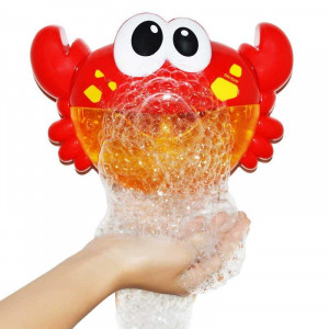 Jucarie de baie Bubble Crab cu difuzor de spuma si muzica