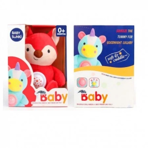 Jucarie de plus interactiva vulpita Baby Sunki cu sunete si lumini, pentru bebelusi 0+ luni - Img 2