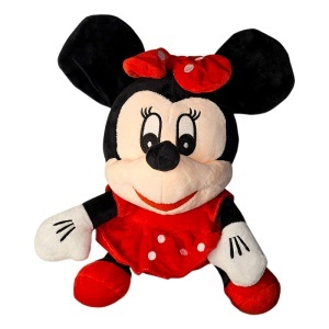 Jucarie de plus Minnie pentru copii, inaltime 35cm, rosu