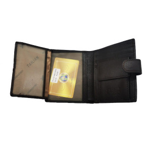 Portofel pentru barbati, calitate Premium, piele naturala, maro